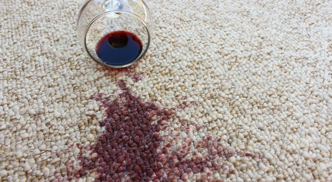11 red wine spill on carpet