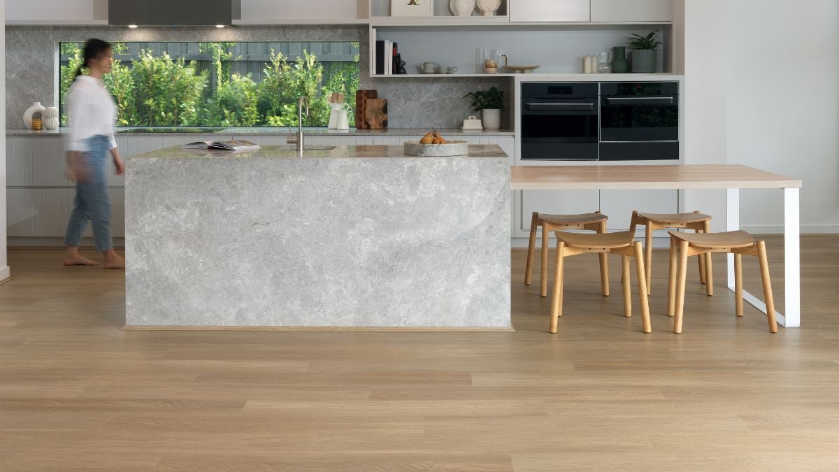 Hybrid Timber Flooring in Modern Kitchen