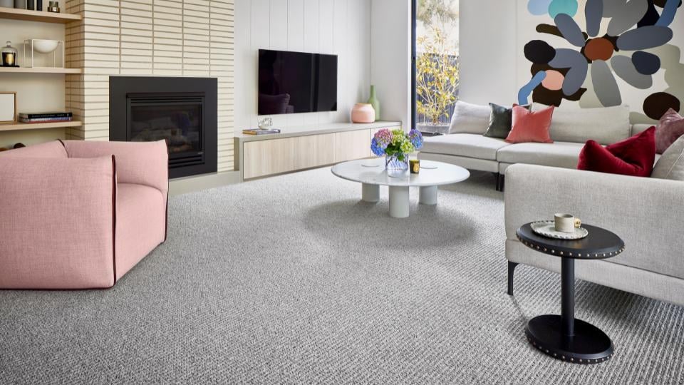 Feltex_Carpet Wool Living Room_Opulent Weave 96 Rhodium_Landscape