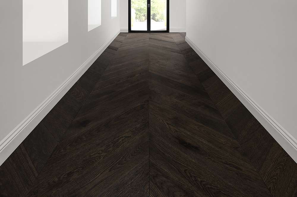 Australian Select Timbers Chevron Flooring Hallway Bare 