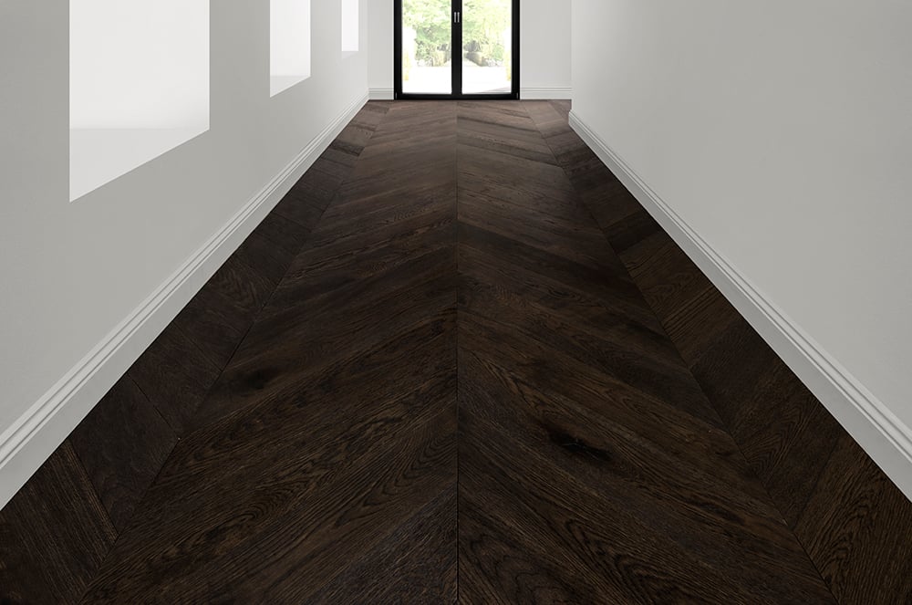 Australian Select Timbers Chevron Flooring Hallway Bare 