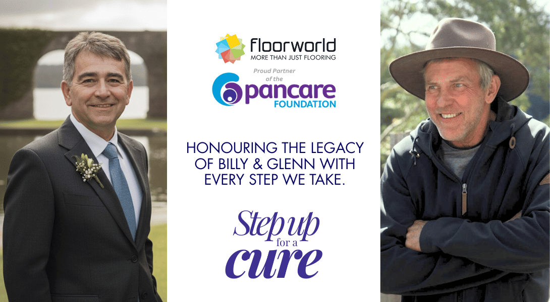 Billy and Glenn Step Up for a Cure Banner