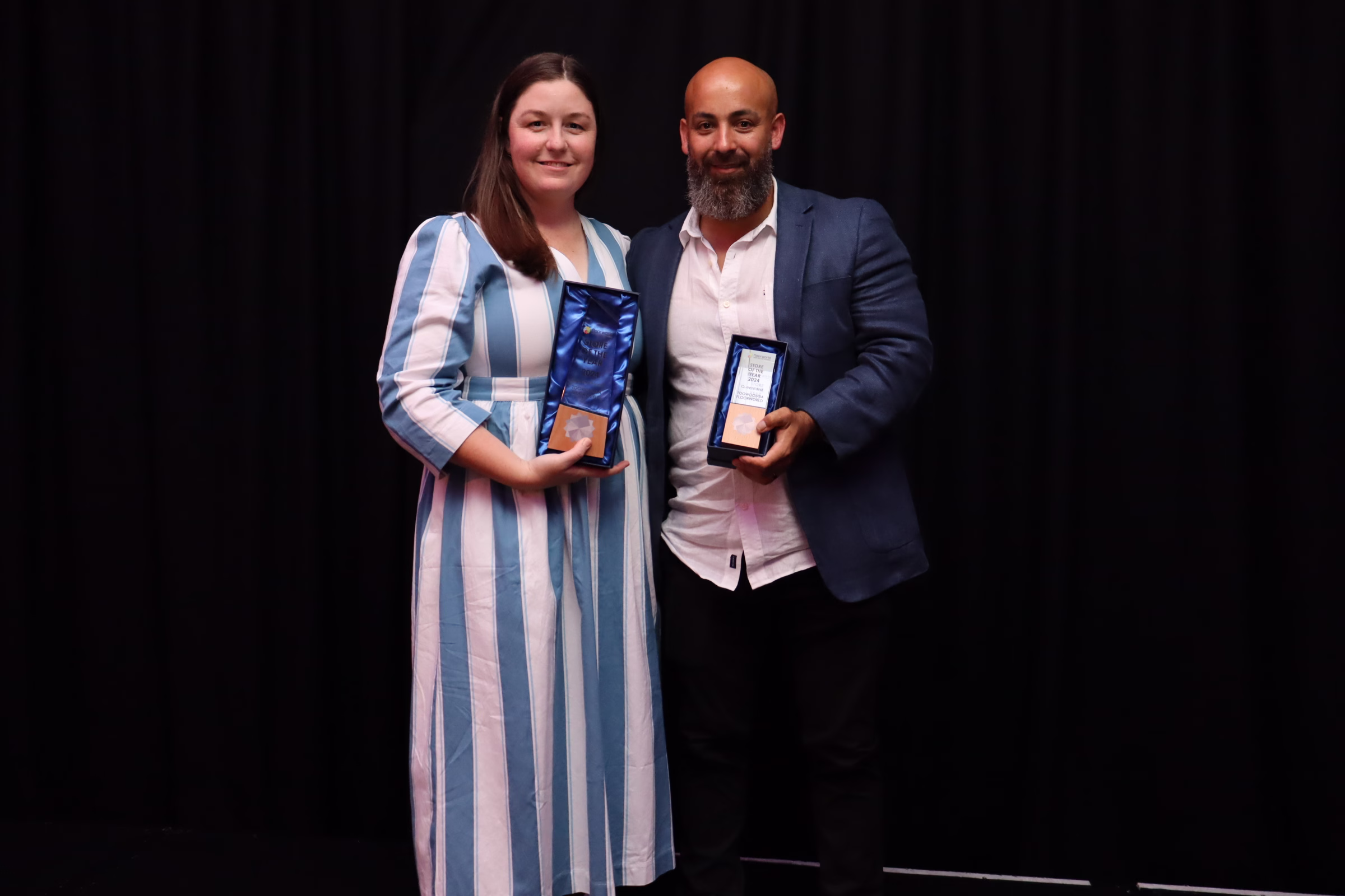 Katie and Josh From Toowoomba Floorworld Win Store of the Year 2025 Landscape